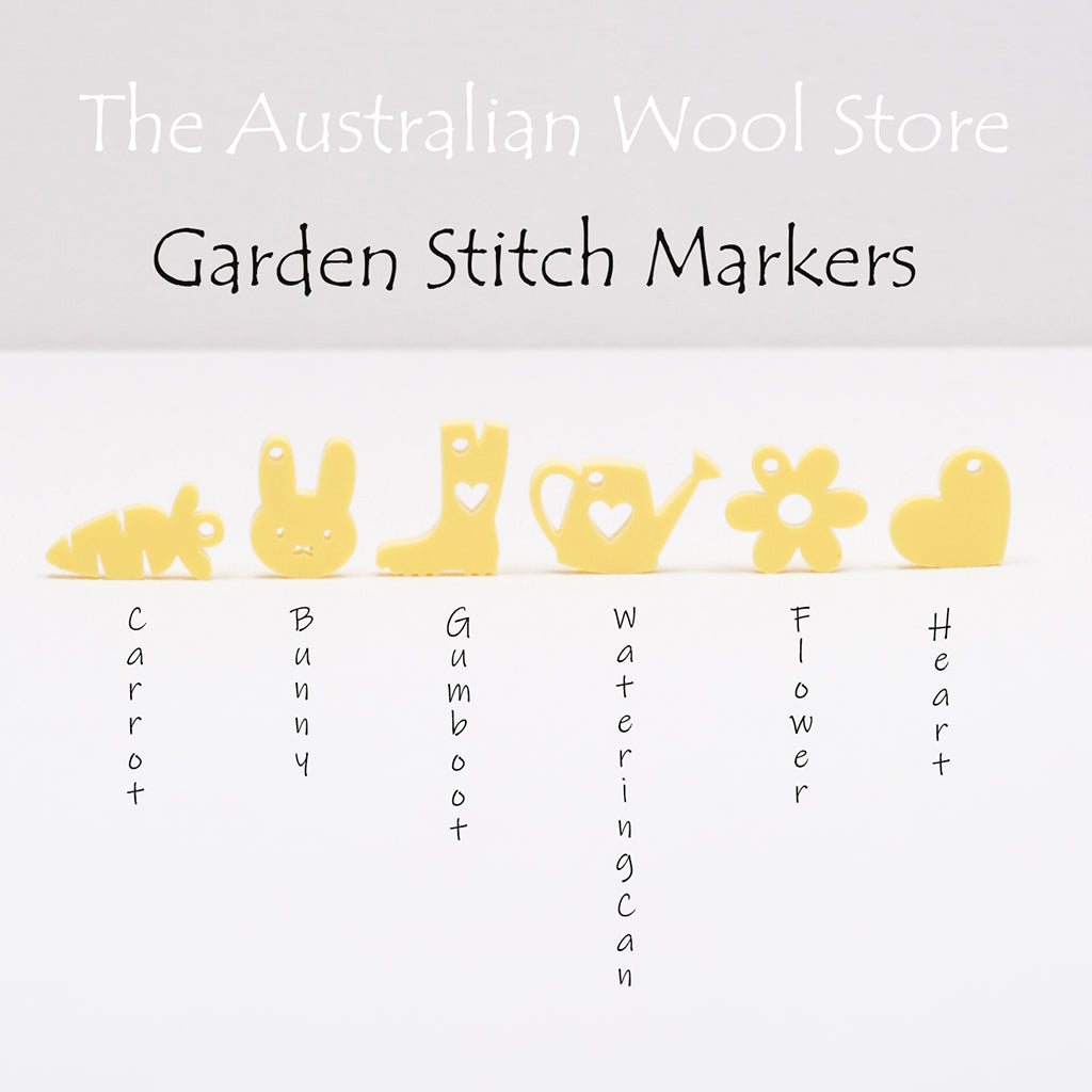 Garden Stitch Markers - Yellow