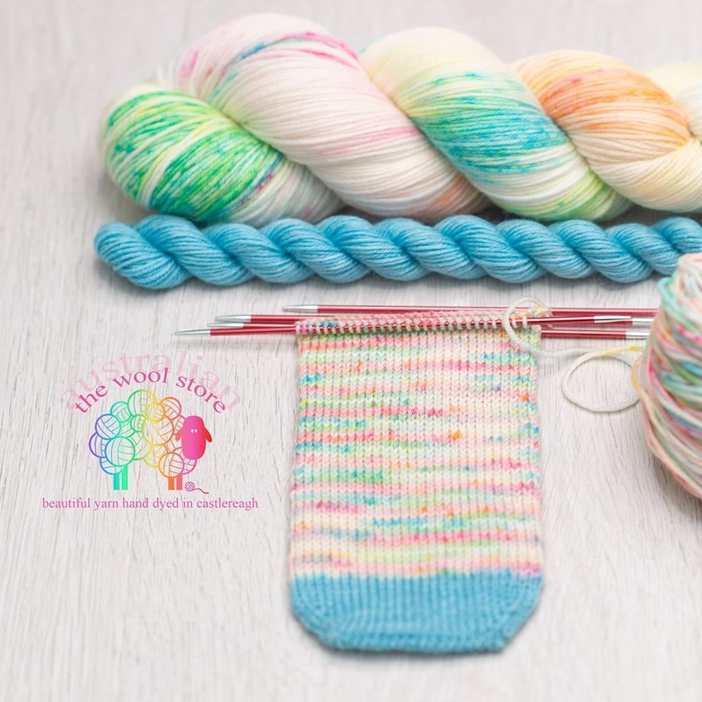 The AUGUST 2025 Secret Sock Society Mystery Yarn Club