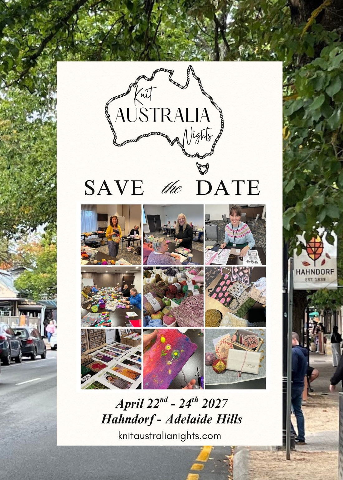 Knit Australia Nights - Hahndorf - Adelaide Hills - April 2027
