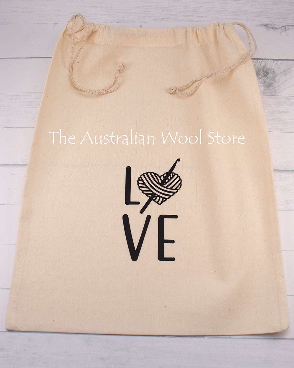 Calico Drawstring Project Bags