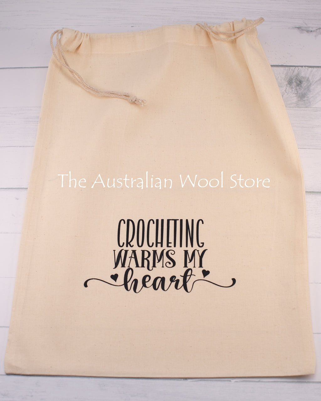 Calico Drawstring Project Bags