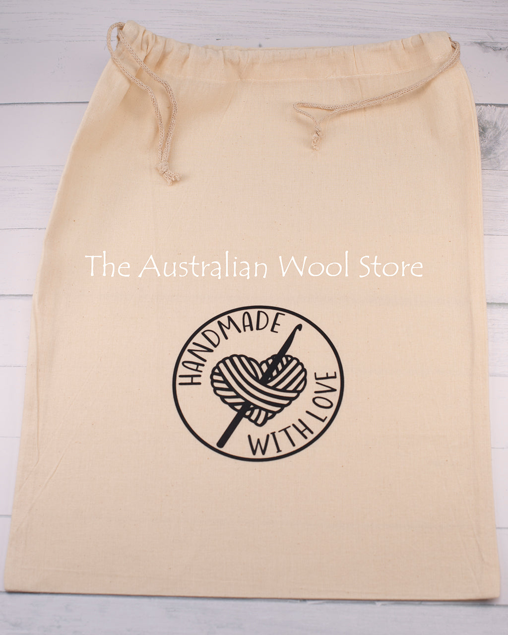 Calico Drawstring Project Bags
