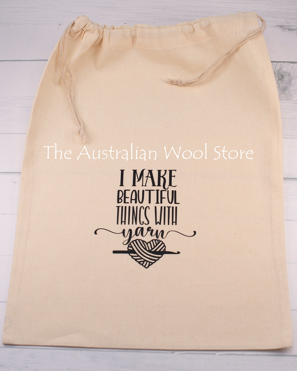 Calico Drawstring Project Bags
