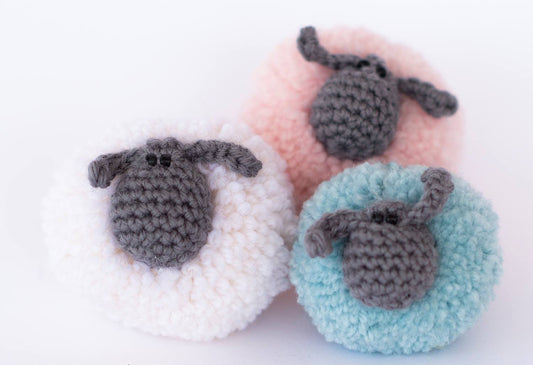 Sheepy Pom Poms